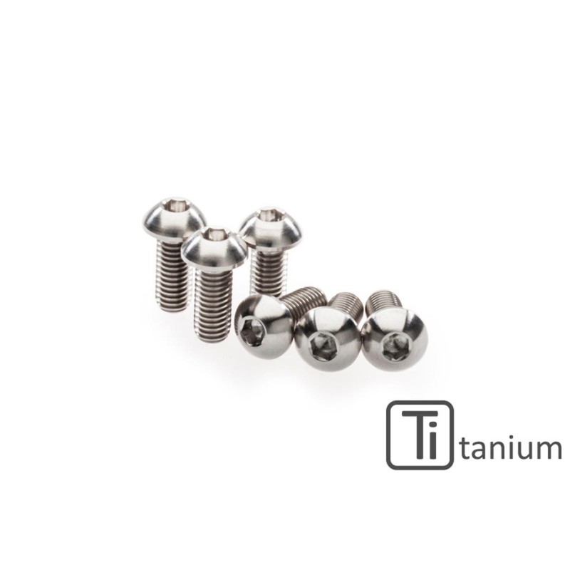 KV375_TI_DUCATI Screws set front brake disc M8x20 (6 pcs) Titanium Ducati CNC Racing KV375_TI