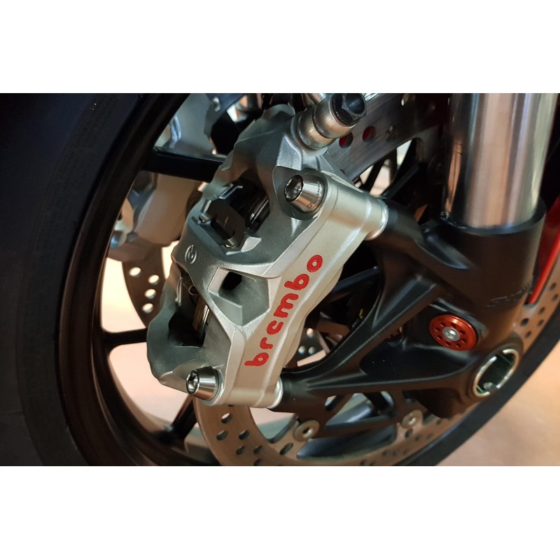 KV355_TI_APRILIA Screws Front brake caliper set M10x1.25x60 (2 pcs) Titanium Aprilia CNC Racing KV35