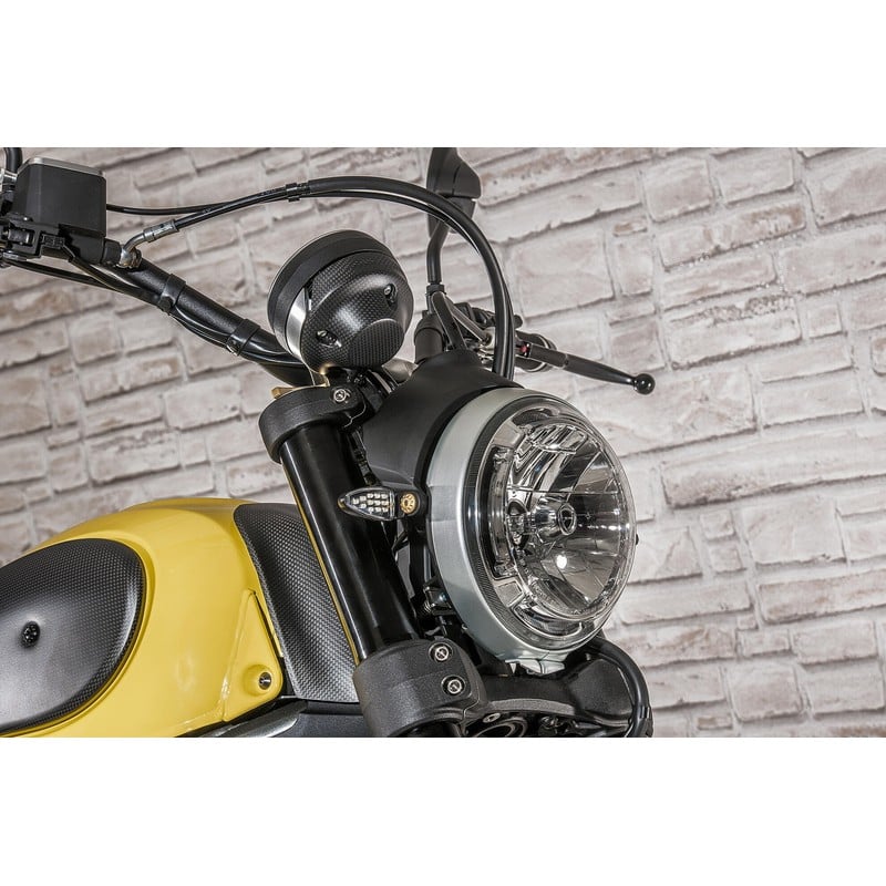 Protezione serbatoio in carbonio opaco Ducati Scrambler 800 Cafe Racer 2017+ CNC Racing
