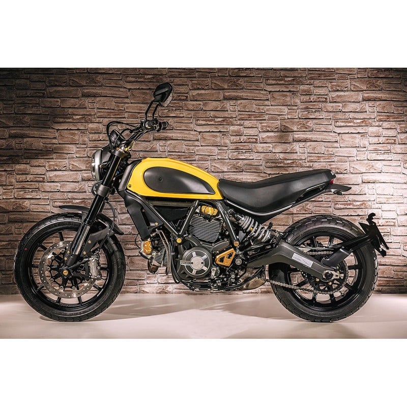 Protezione serbatoio in carbonio opaco Ducati Scrambler 800 Cafe Racer 2017+ CNC Racing