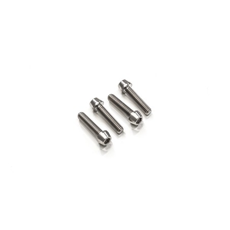 KV395_TI_01 Screws Handlebar Clamp set M8x30 (4 pcs) Titanium Ducati Hypermotard 821 Sp 2013+ CNC Ra