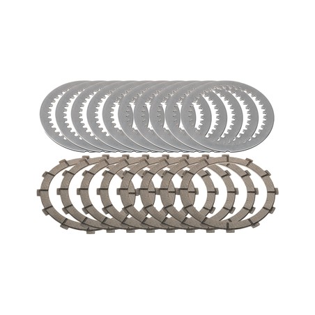 CD004_DUCATI Clutch full disks kit replacement Master Tech 12 teeth organic Ducati CNC Racing CD004