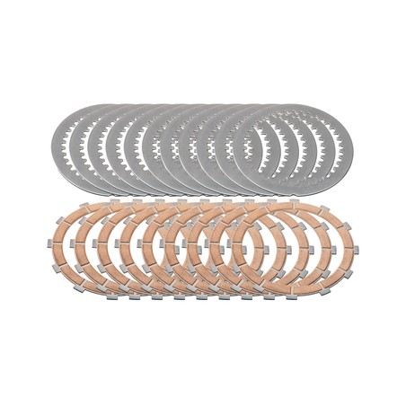 CD001_DUCATI Clutch full disks kit replacement Master Tech 12 teeth sintered Ducati CNC Racing CD001