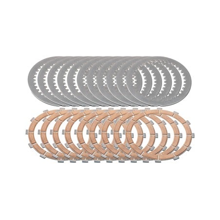CD001_DUCATI Kit dischi completo ricambio Master Tech 12 denti sinterizzati Ducati CNC Racing CD001