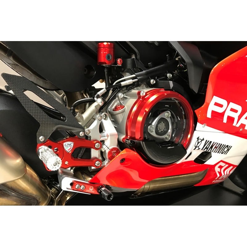 Pedane regolabili RPS SBK serie Team Pramac MotoGP Limited Edition Ducati Superbike 1199 Panigale R 2013+ CNC Racing