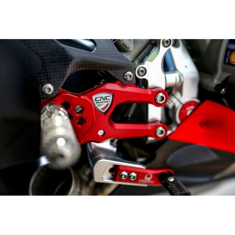 Pedane regolabili RPS SBK serie Team Pramac MotoGP Limited Edition Ducati Superbike 1199 Panigale R 2013+ CNC Racing
