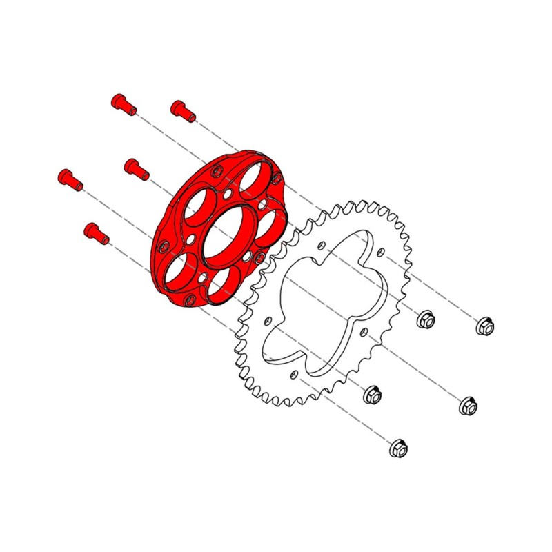 FC212_DUCATI Cush drive hub flange Ducati CNC Racing FC212