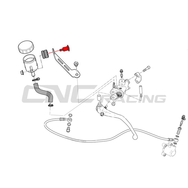 Vite vaschetta liquido freno anteriore frizione Mv Agusta CNC Racing KV328_01