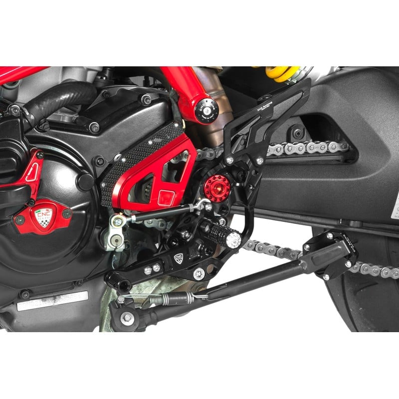 PE430 Adjustable rear sets rider 939 Ducati Hypermotard 821 Sp 2013+ CNC Racing