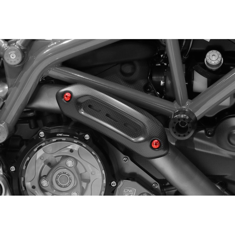 KV322_02 Kit viti paracalore collettori Ducati Diavel 1200 2010+ CNC Racing