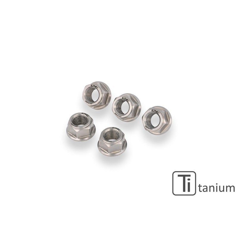 DA386_TI Nuts sets rear sprocket flange M10x1 Titanium Ducati Hypermotard 821 Sp 2013+ CNC Racing