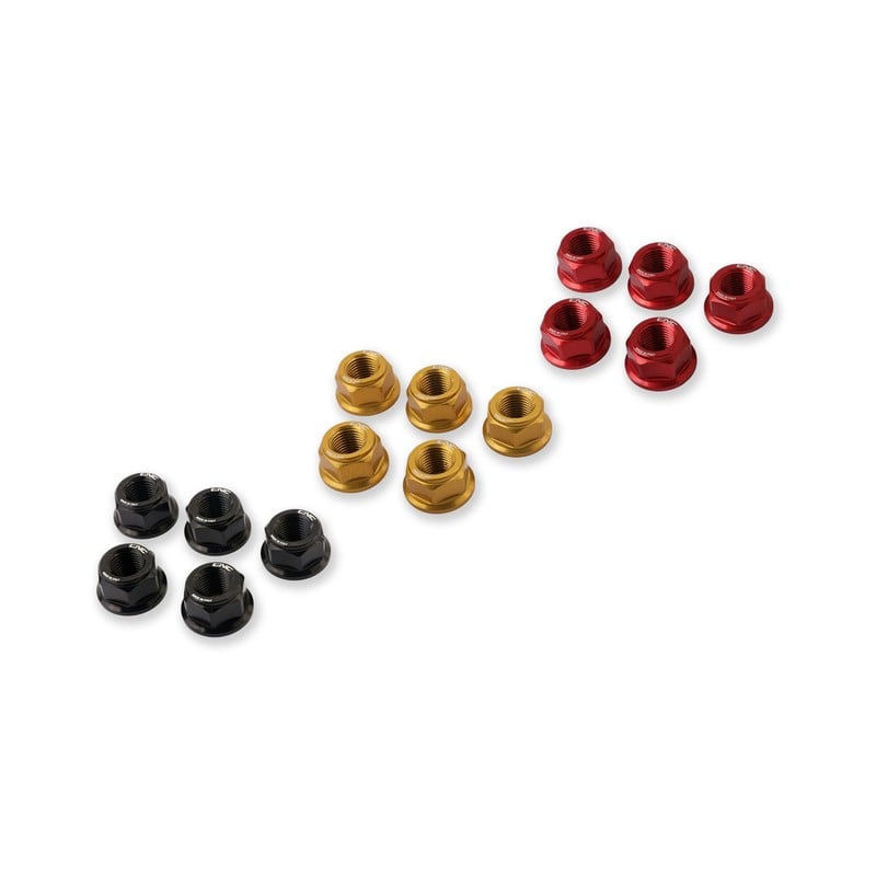 DA386_02 Nuts sets rear sprocket flange M10x1.0 Ducati Hypermotard 821 Sp 2013+ CNC Racing