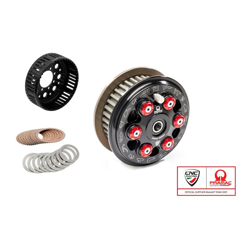 FRIZIONE ANTISALTELLAMENTO MASTER TECH TEAM PRAMAC LIM. ED. COMPLETA 48 DENTI SINTERIZZATI Ducati CNC Racing FR371_PR