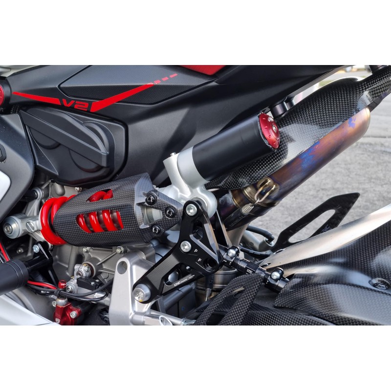 TM410 Cover shock absorber tank rear Ducati Streetfighter V2 955 2022+ CNC Racing