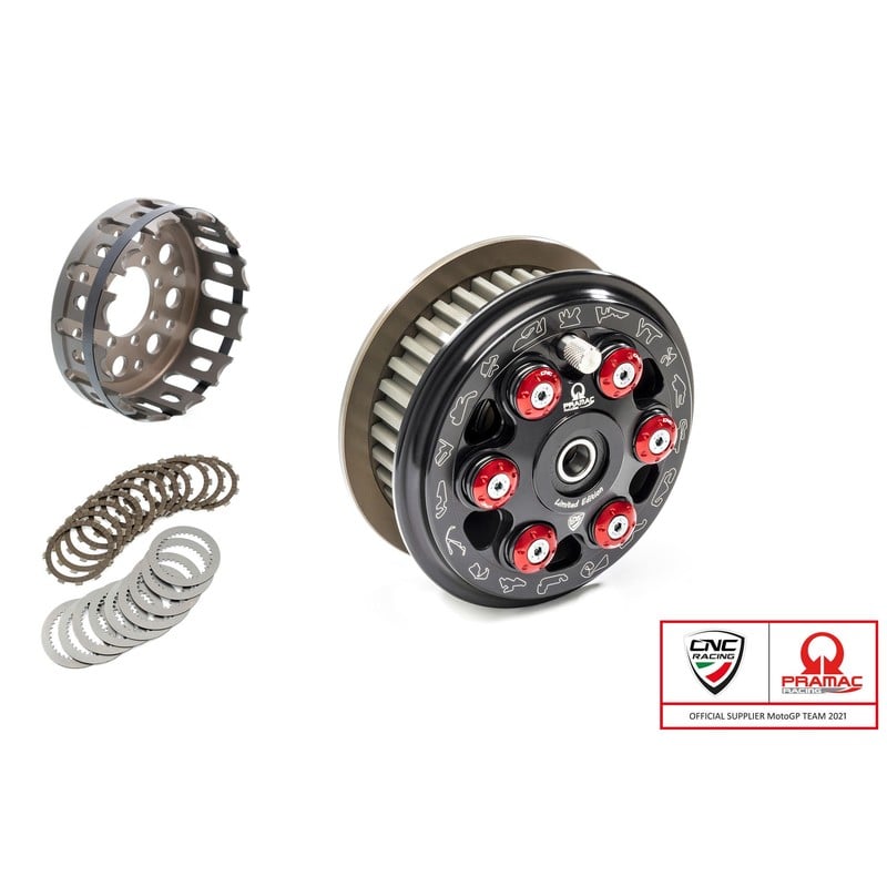 FRIZIONE ANTISALTELLAMENTO MASTER TECH TEAM PRAMAC LIM. ED. 12 DENTI SINTERIZZATI Ducati CNC Racing FR366_PR