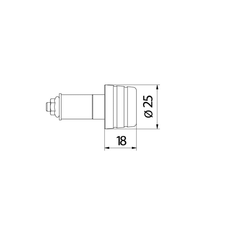 CM234_DUCATI Handlebar ends Mini Ducati CNC Racing CM234
