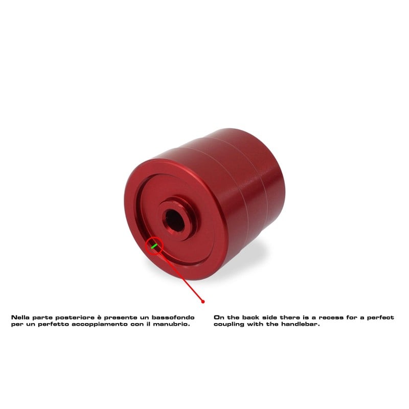 CM231_MOTO_GUZZI Handlebar ends Bi Color Moto Guzzi CNC Racing CM231