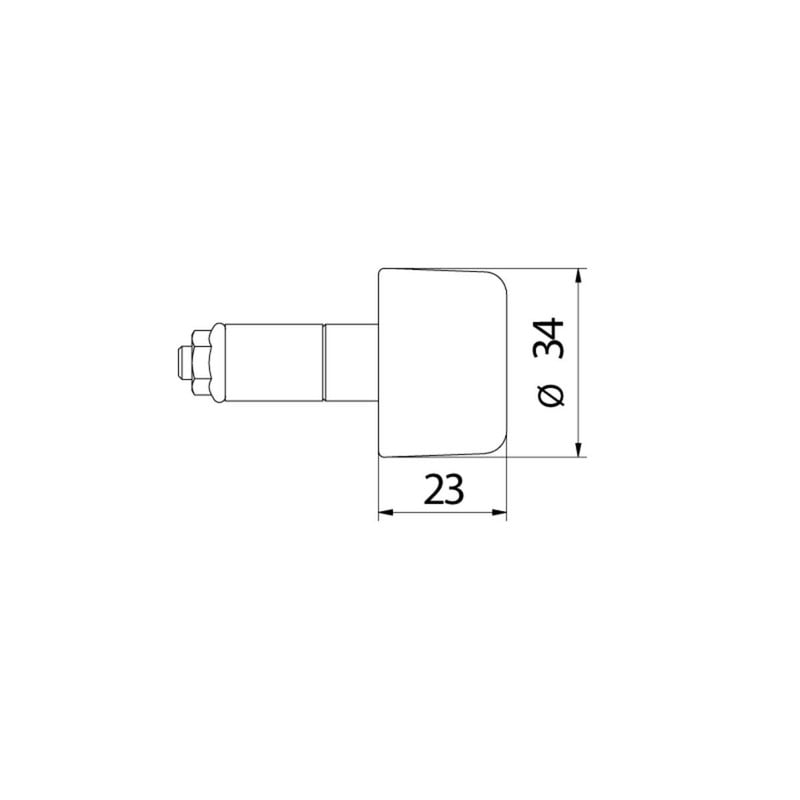 CM230_MOTO_GUZZI Handlebar End Weights Boing Moto Guzzi CNC Racing CM230