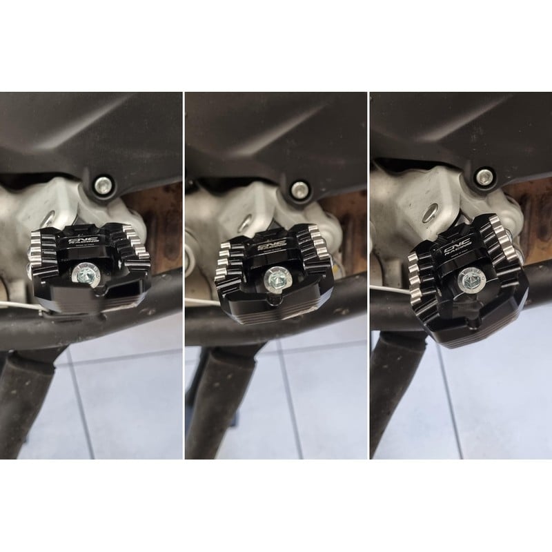 Kit poggiapiedi TOURING pilota Advanced Mounting System Ducati Hypermotard 698 Mono 2024+ CNC Racing
