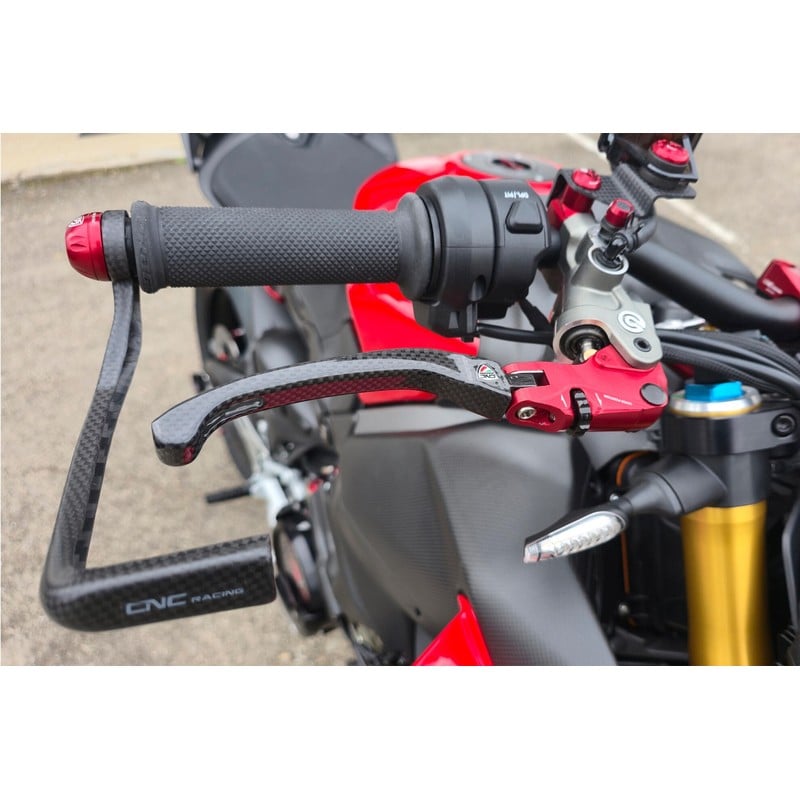 LBV04_K Brake Lever RACE EVO Folding Glossy Carbon For Brembo Semi radial Master Cylinders CNC Racin