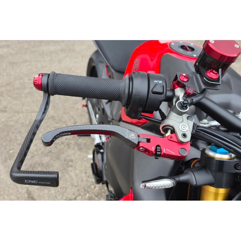 LBV04_K Brake Lever RACE EVO Folding Glossy Carbon For Brembo Semi radial Master Cylinders CNC Racin