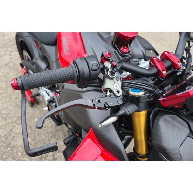 Leva freno RACE EVO Pieghevole Carbonio Opaco per pompe freno Brembo semi radiali CNC Racing LBV04_Y