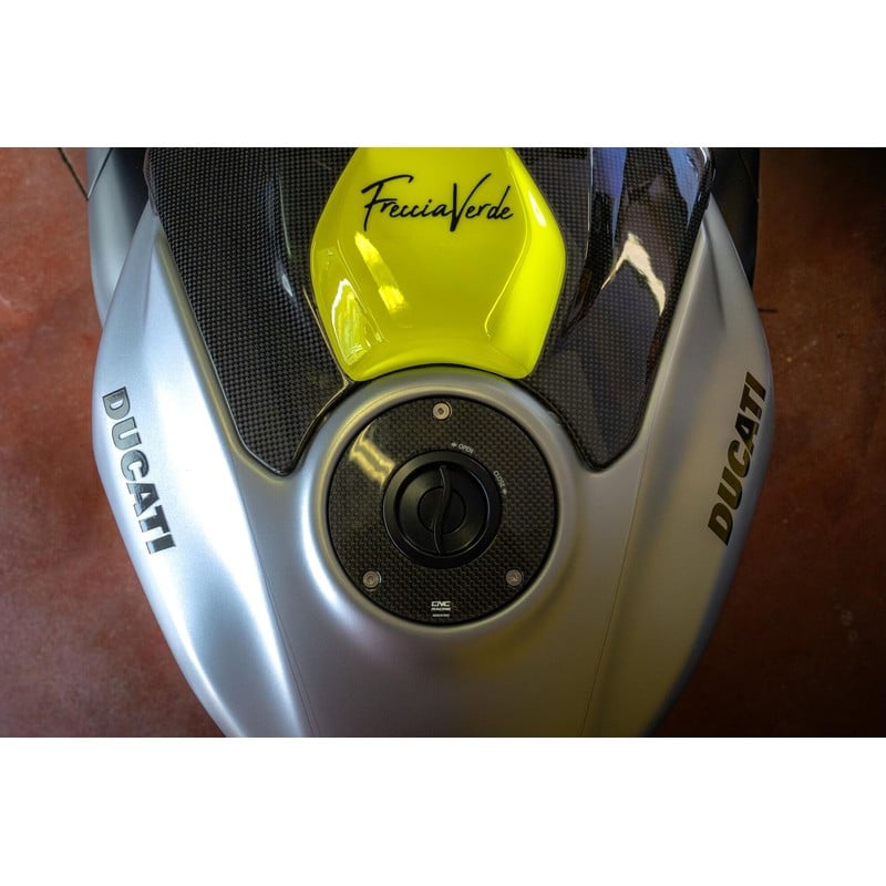 Tappo serbatoio carburante flangia CARBON FIBER CNC Racing TSB21