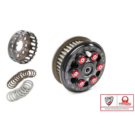 FR365_PR SLIPPER CLUTCH MASTER TECH TEAM PRAMAC LIM. ED. FULL KIT 12 TEETH ORGANIC CNC Racing FR365_