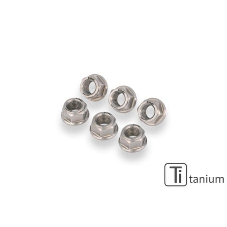 DA384_TI Nuts sets rear sprocket flange Ducati M10x1 Titanium CNC Racing DA384_TI