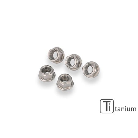 DA383_TI_01 Nuts sets rear sprocket flange Ducati MV Agusta M10x1.25 Titanium CNC Racing DA383_TI_01