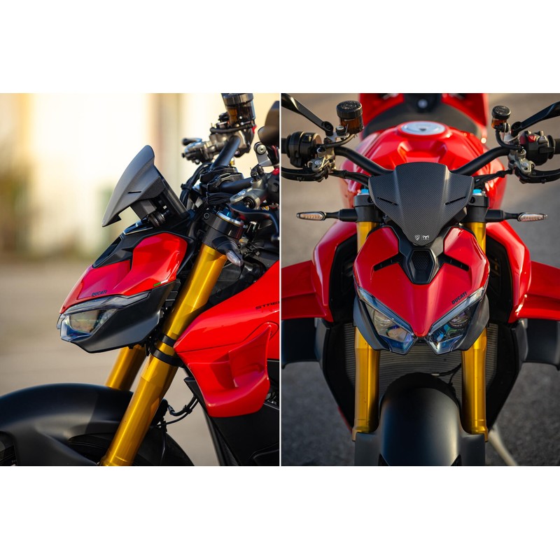 ZA236 Screen for Carbon Ducati Streetfighter V4 2025+ CNC Racing