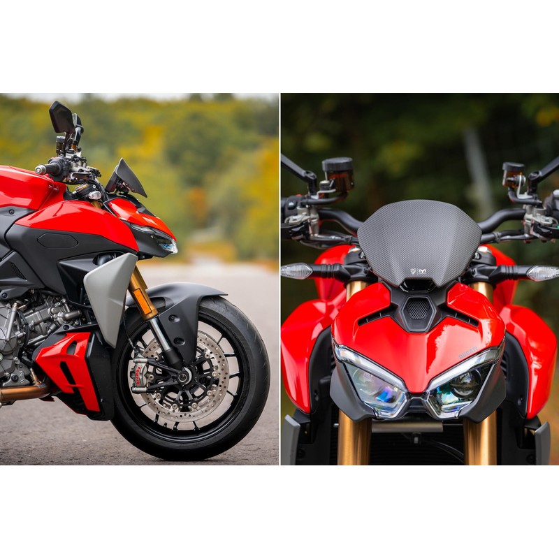 ZA221 Screen for Carbon Ducati Streetfighter V2 S My2025 2025+ CNC Racing