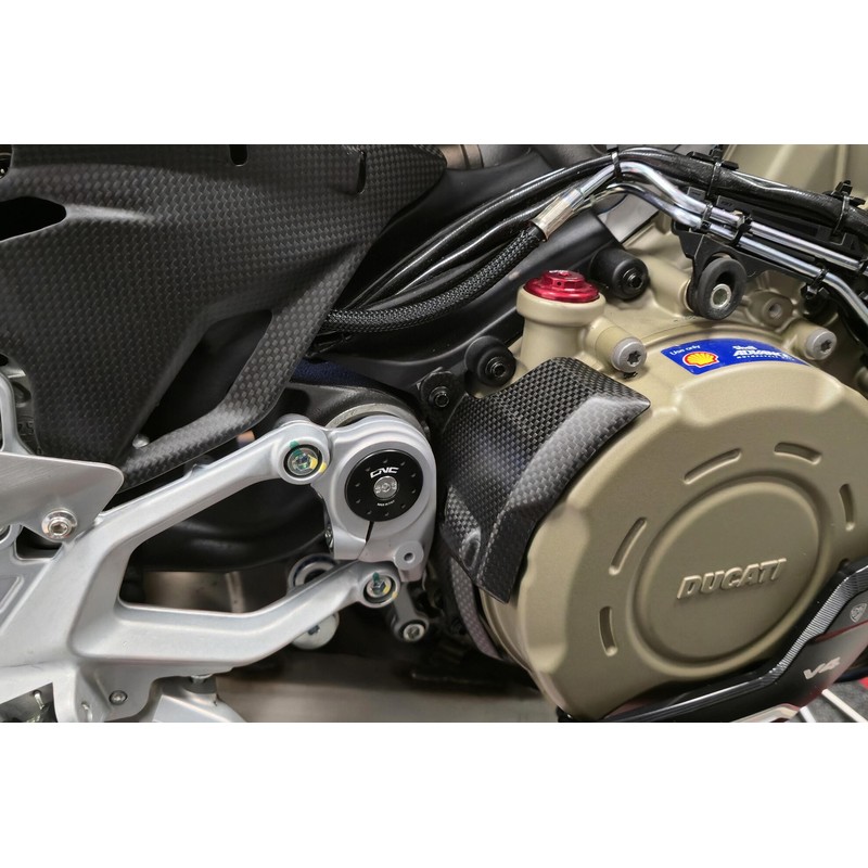 ZA443 Protezione posteriore carter frizione in Carbonio per e Streetfighter Ducati Superbike Panigal