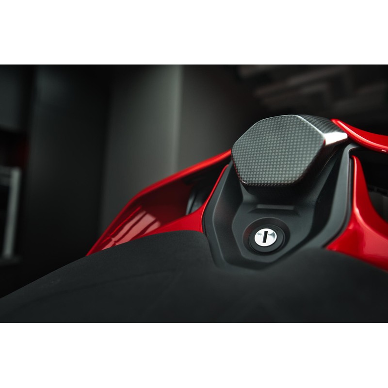 ZA427 Schienalino Tampone sella posteriore in carbonio per e Streetfighter Ducati Superbike Panigale