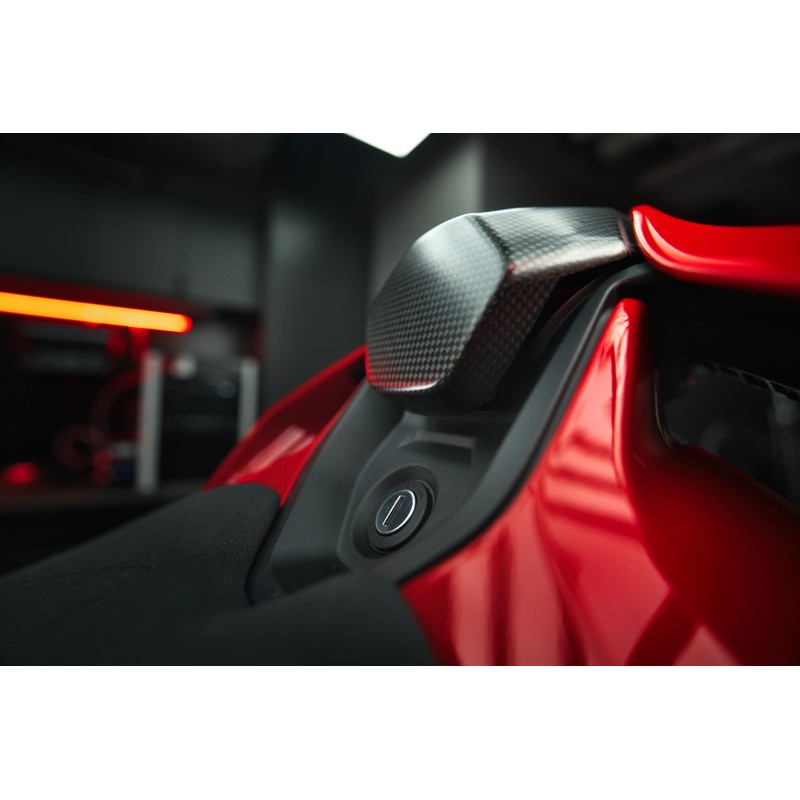 ZA427 Schienalino Tampone sella posteriore in carbonio per e Streetfighter Ducati Superbike Panigale