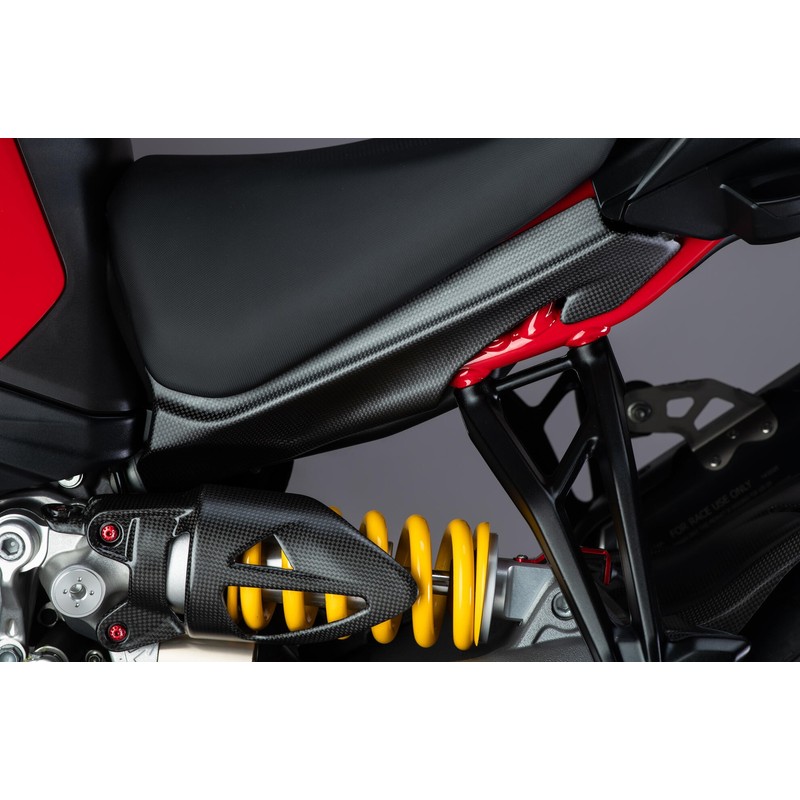 ZA386 Fianchetti laterali telaietto posteriore in carbonio per Ducati Multistrada V2 S My2025 2025+