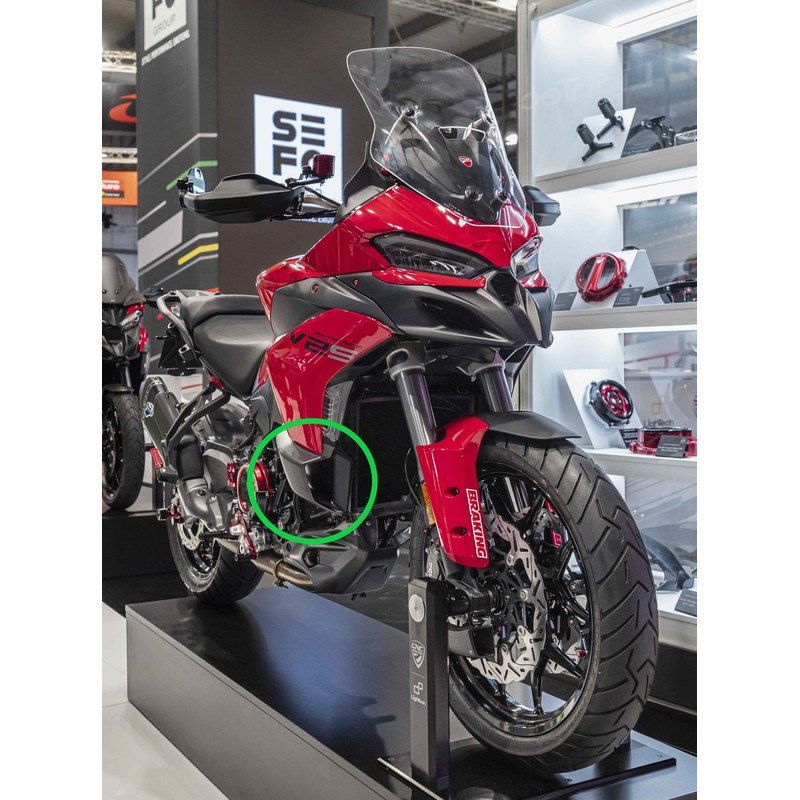 ZA385 Lower Winglets kit in carbon for Ducati Multistrada V2 S My2025 2025+ CNC Racing