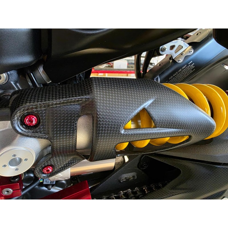 ZA394 Protezione ammortizzatore posteriore in carbonio per Ducati Multistrada V2 S My2025 2025+ CNC