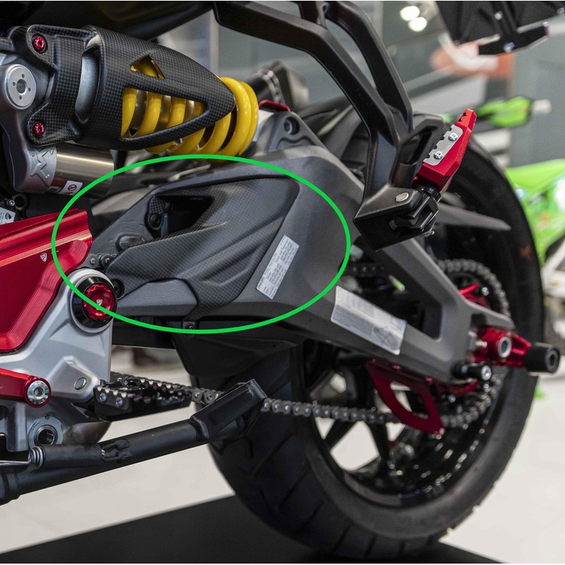ZA389 Swingarm cover in carbon for Ducati Multistrada V2 S My2025 2025+ CNC Racing