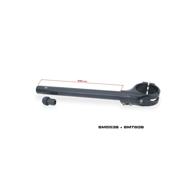 SM553 Clip on clamps kit Ø 53 mm offset 26 mm angle 7° Ducati Superbike 1098 S 2007+ CNC Racing