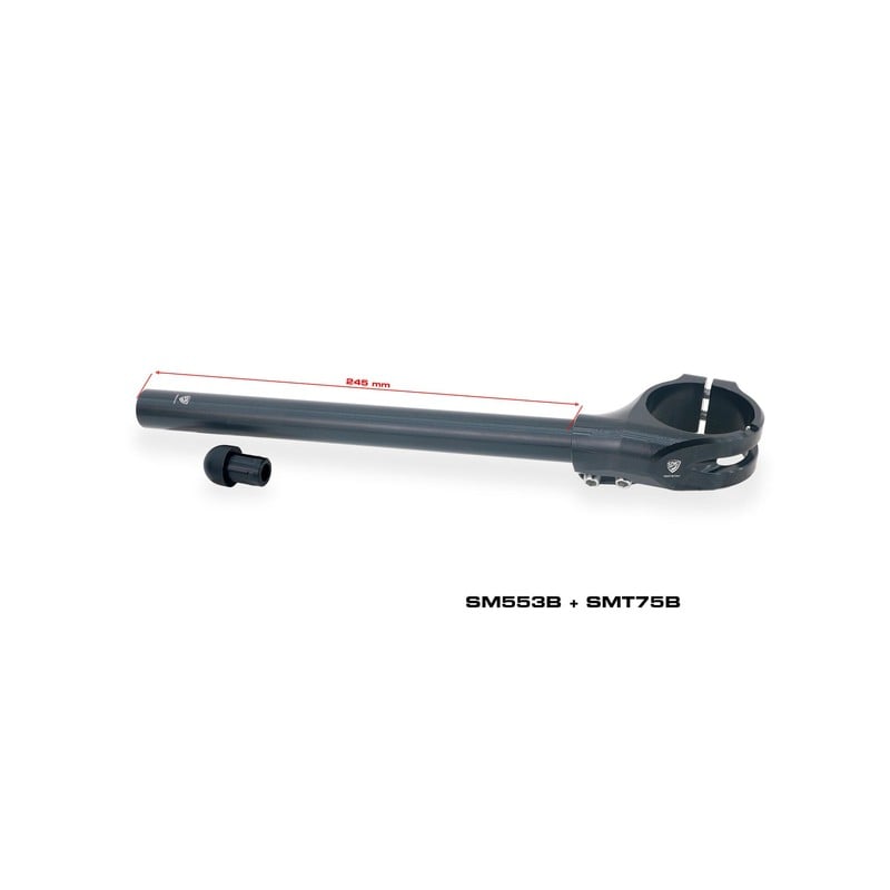 SM553 Clip on clamps kit Ø 53 mm offset 26 mm angle 7° Ducati Superbike 996 1998+ CNC Racing