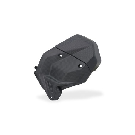 ZA411 Left Engine Cover ( ) Plain Weave Carbon Matte Finish Plug & Play Ducati Superbike Panigale V4