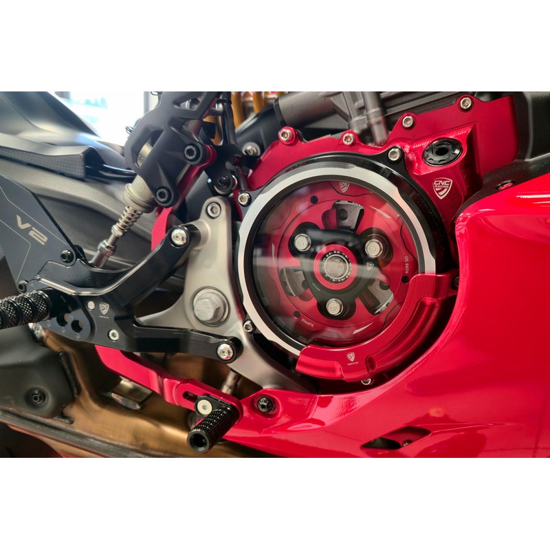 Slider protezione cover frizione (per cover trasparente CA511) Ducati Multistrada V2 My2025 2025+ CNC Racing