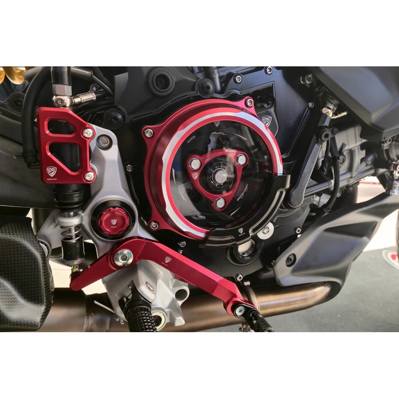 Slider protezione cover frizione (per cover trasparente CA511) Ducati Superbike Panigale V2 My2025 2025+ CNC Racing