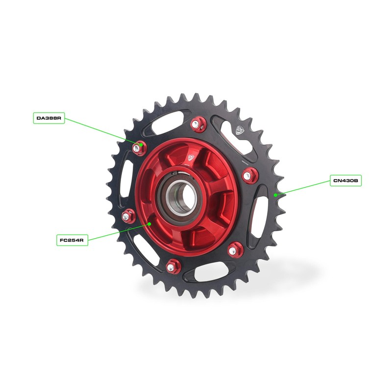 Corona Z40 P520 MTS Ergal Lavorato dal Pieno Anodizzazione Dura Ducati Superbike Panigale V2 S My2025 2025+ CNC Racing