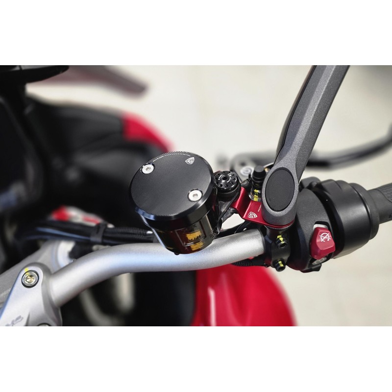 Kit staffe serbatoio fluido freno e frizione V4 Ducati Multistrada V2 S My2025 2025+ CNC Racing