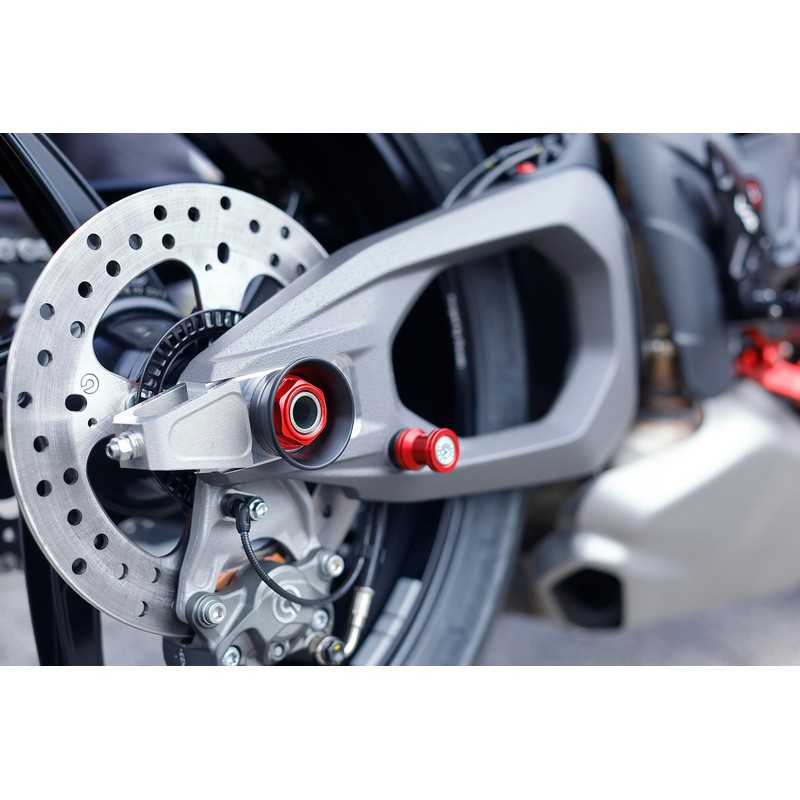 Tamponi protezione ruota posteriore RACE Ducati Superbike Panigale V4 2025+ CNC Racing