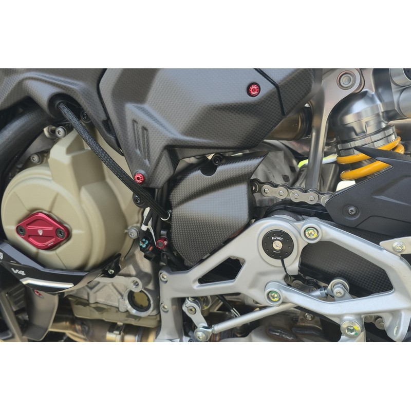 ZA417 Front sprocket cover Carbon Ducati Superbike Panigale V4 S 2025+ CNC Racing