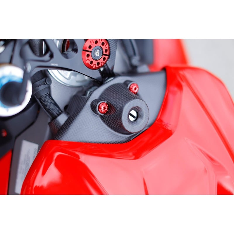 Cover blocchetto chiavi in carbonio Ducati Superbike Panigale V4 2025+ CNC Racing