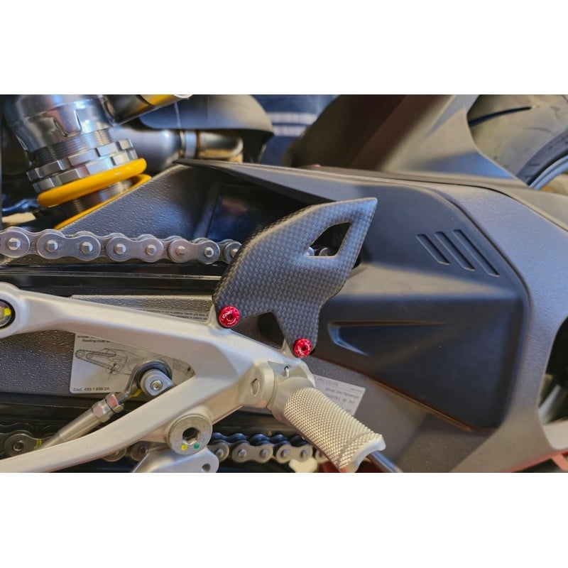 ZA412 Heel guard kit Carbon Ducati Superbike Panigale V4 2025+ CNC Racing